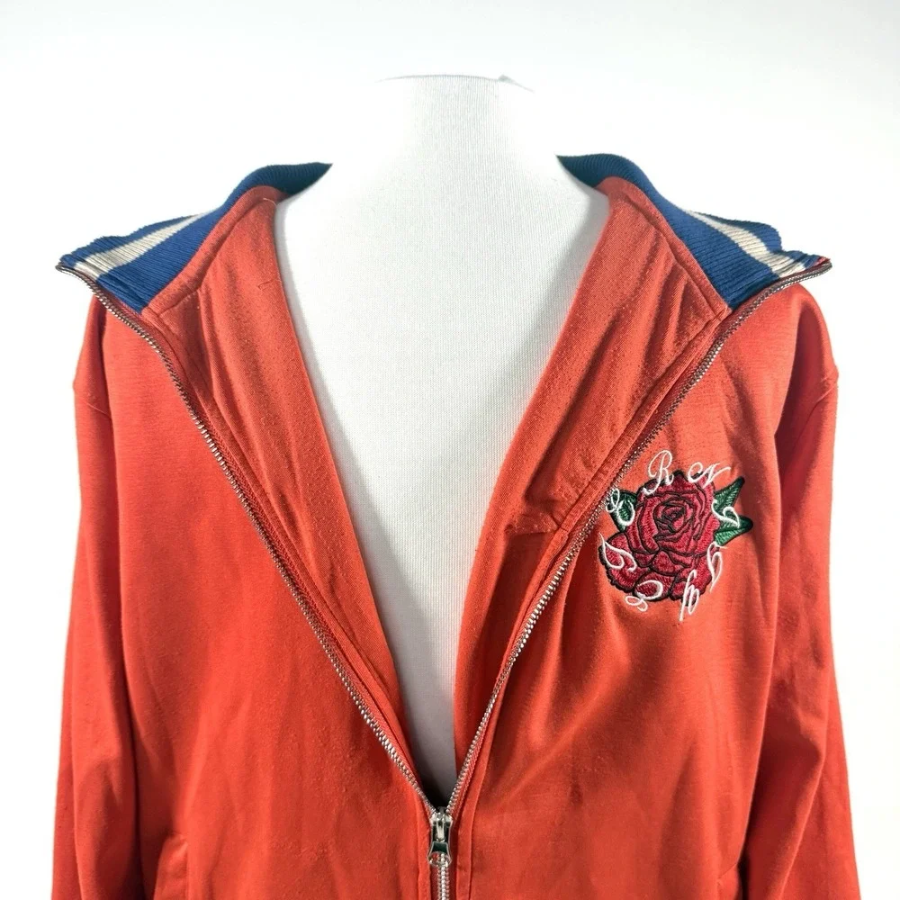 Vintage 1996 New York Varsity‎ Jacket Mens M Embroidered Tiger & Rose Streetwear